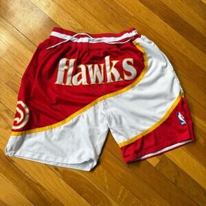 Atlanta Hawks Shorts Mens Medium NBA Basketball Just Don 1986-87 Retro USA 80s